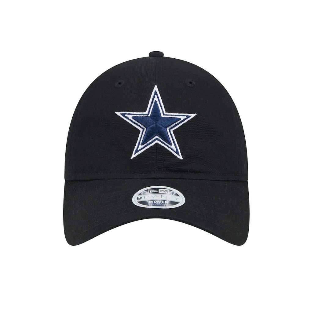 Dallas Cowboys New Era Women's Main 9TWENTY Adjustable Hat Black | NFL