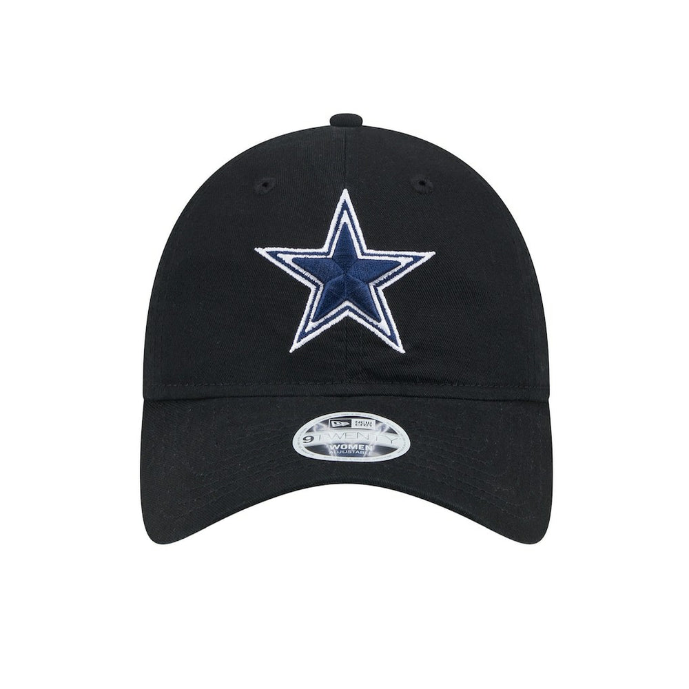 Dallas Cowboys New Era Women's Main 9TWENTY Adjustable Hat Black | NFL