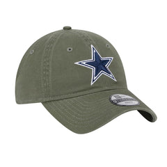 Dallas Cowboys New Era Youth Main 9TWENTY Adjustable Hat Olive | NFL