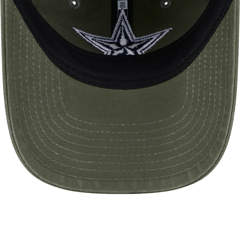 Dallas Cowboys New Era Youth Main 9TWENTY Adjustable Hat Olive | NFL