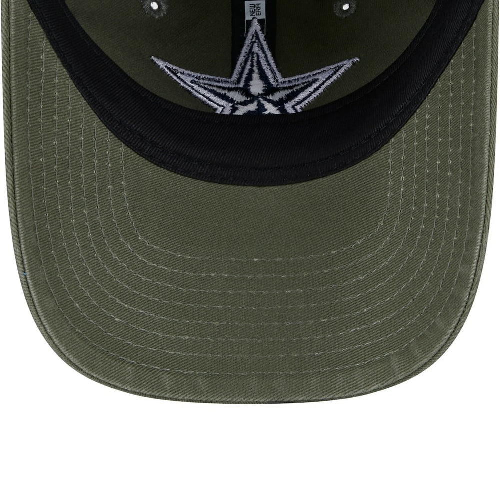 Dallas Cowboys New Era Youth Main 9TWENTY Adjustable Hat Olive | NFL
