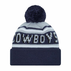 Dallas Cowboys New Era Preschool Main Wordmark Cuffed Knit Hat with Pom Navy | NFL