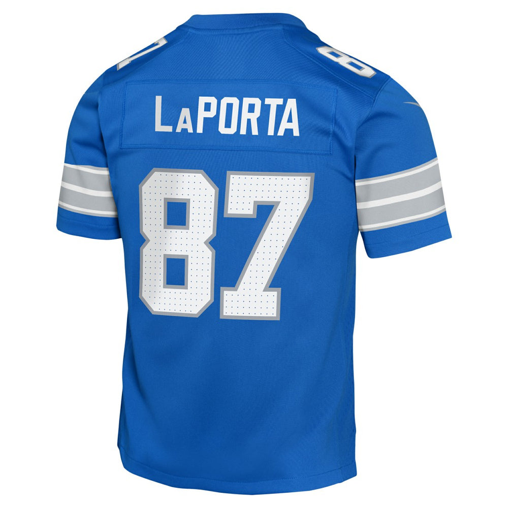 Sam LaPorta Detroit Lions Youth Game Jersey Blue | Nike for Sale