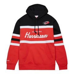 Carolina Hurricanes Mitchell & Ness Head Coach Pullover Hoodie - Red/Black - NHL