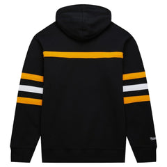 Boston Bruins Mitchell & Ness Head Coach Pullover Hoodie - Black - NHL