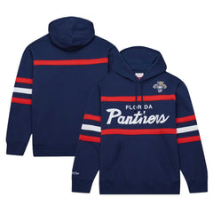 Florida Panthers Mitchell & Ness Head Coach Pullover Hoodie - Navy - NHL