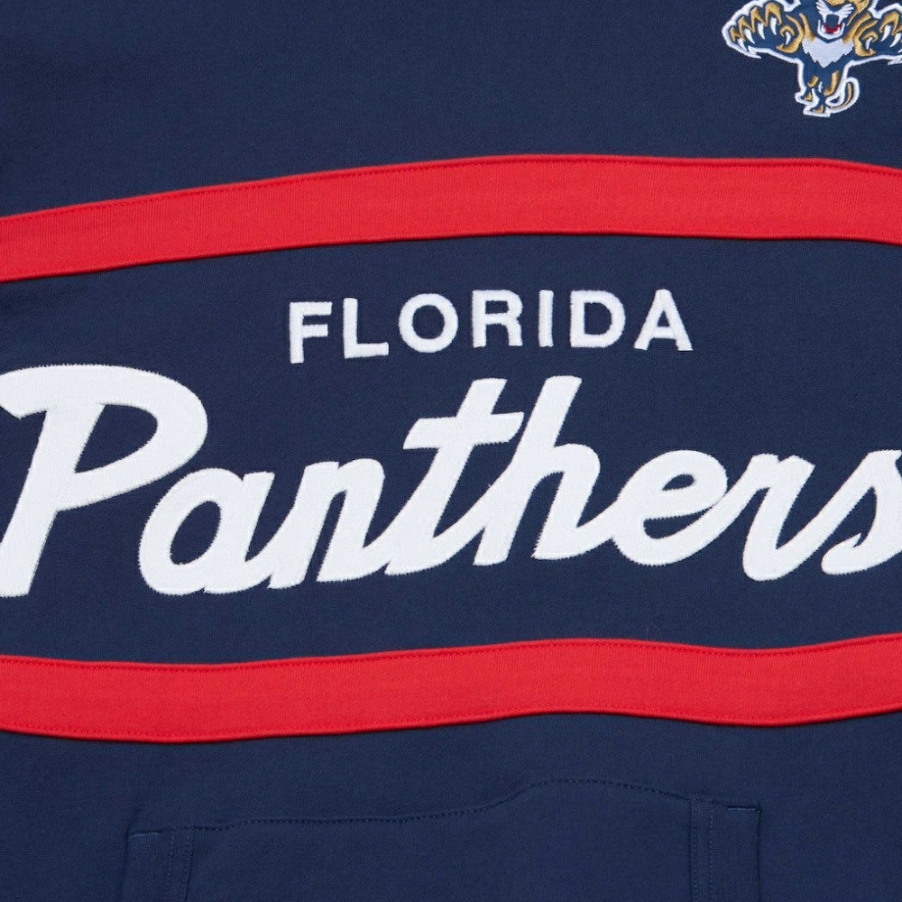 Florida Panthers Mitchell & Ness Head Coach Pullover Hoodie - Navy - NHL