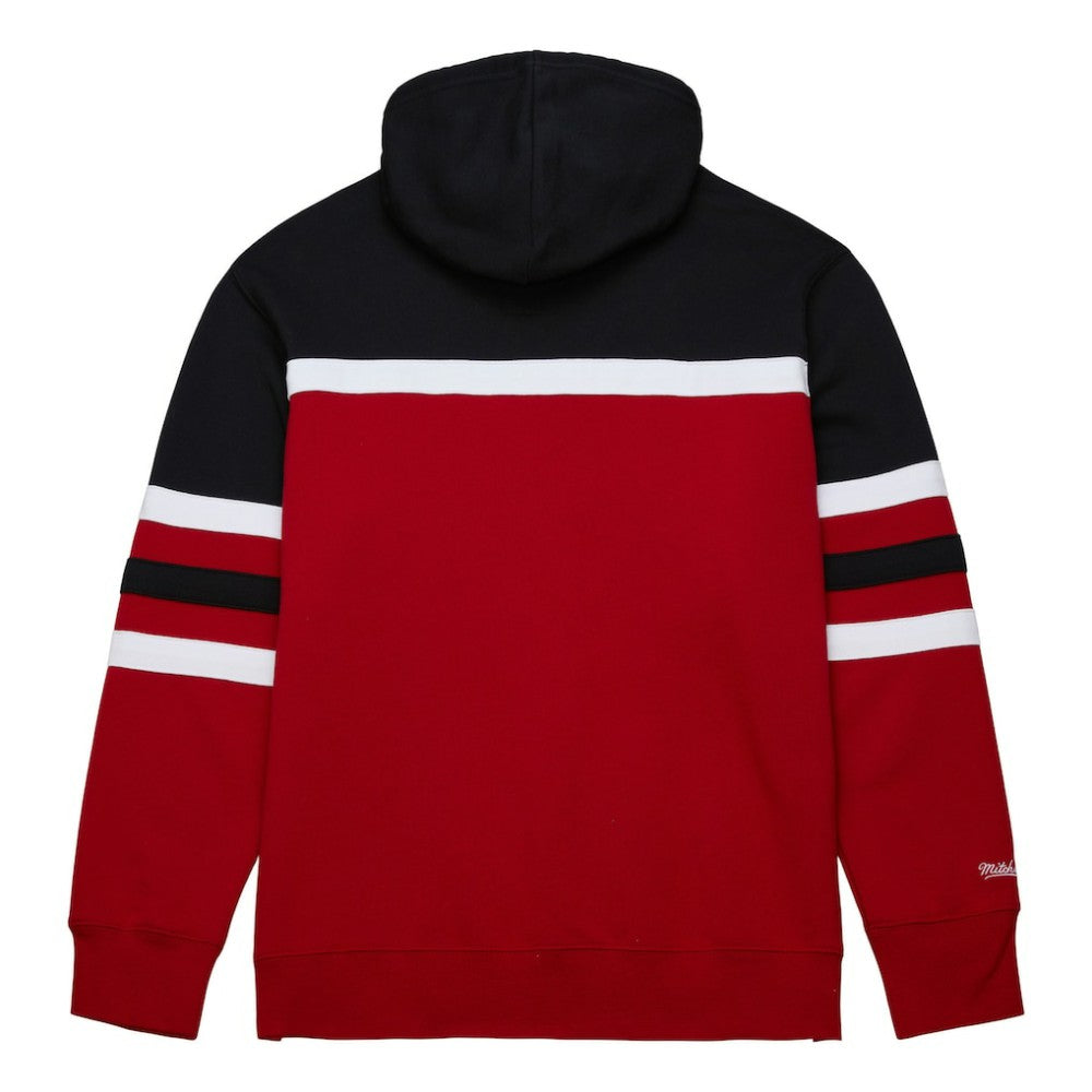 Detroit Red Wings Mitchell & Ness Head Coach Pullover Hoodie - Red/Black - NHL