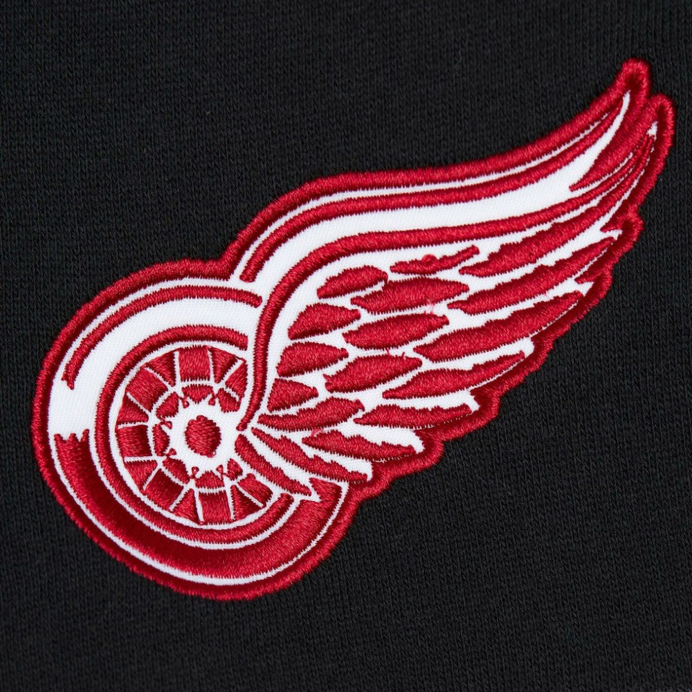Detroit Red Wings Mitchell & Ness Head Coach Pullover Hoodie - Red/Black - NHL