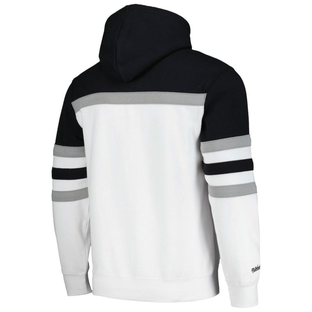 Los Angeles Kings Mitchell & Ness Head Coach Pullover Hoodie - White/Black - NHL