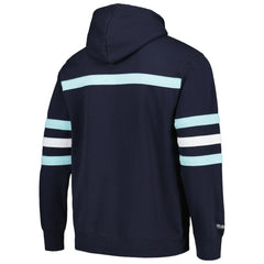 Seattle Kraken Mitchell & Ness Head Coach Pullover Hoodie - Deep Sea Blue - NHL