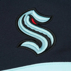 Seattle Kraken Mitchell & Ness Head Coach Pullover Hoodie - Deep Sea Blue - NHL