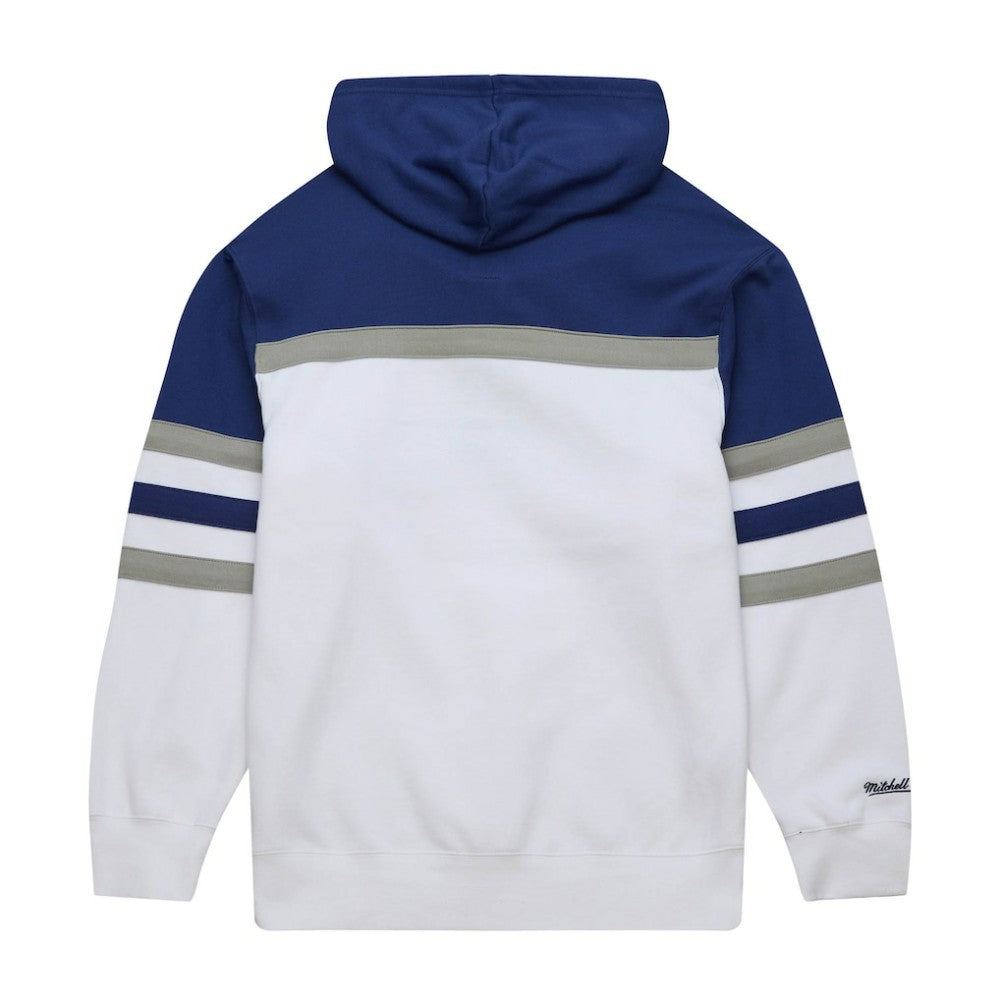 Tampa Bay Lightning Mitchell & Ness Head Coach Pullover Hoodie - White/Blue - NHL