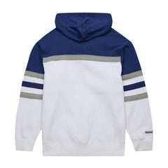 Tampa Bay Lightning Mitchell & Ness Head Coach Pullover Hoodie - White/Blue - NHL