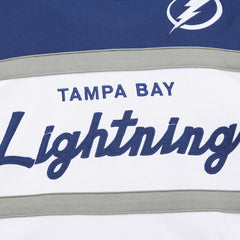 Tampa Bay Lightning Mitchell & Ness Head Coach Pullover Hoodie - White/Blue - NHL