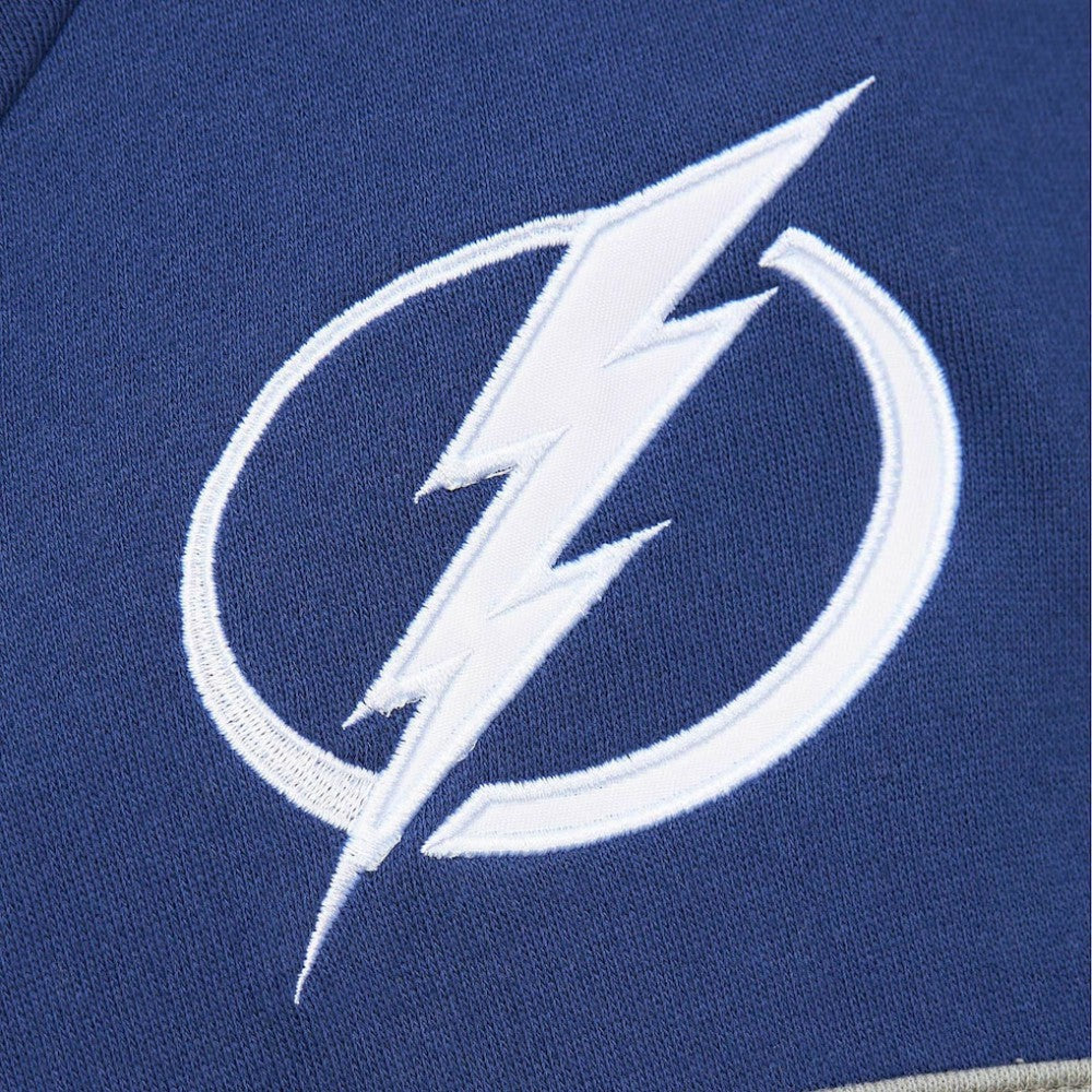 Tampa Bay Lightning Mitchell & Ness Head Coach Pullover Hoodie - White/Blue - NHL