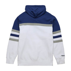Toronto Maple Leafs Mitchell & Ness Head Coach Pullover Hoodie - White/Blue - NHL