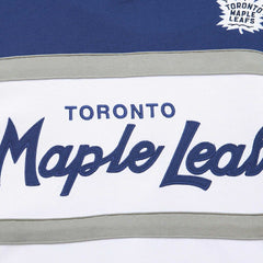 Toronto Maple Leafs Mitchell & Ness Head Coach Pullover Hoodie - White/Blue - NHL