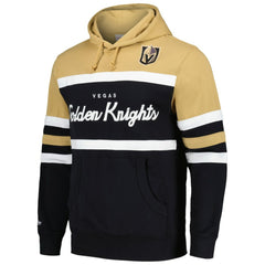 Vegas Golden Knights Mitchell & Ness Head Coach Pullover Hoodie - Black/Gold - NHL