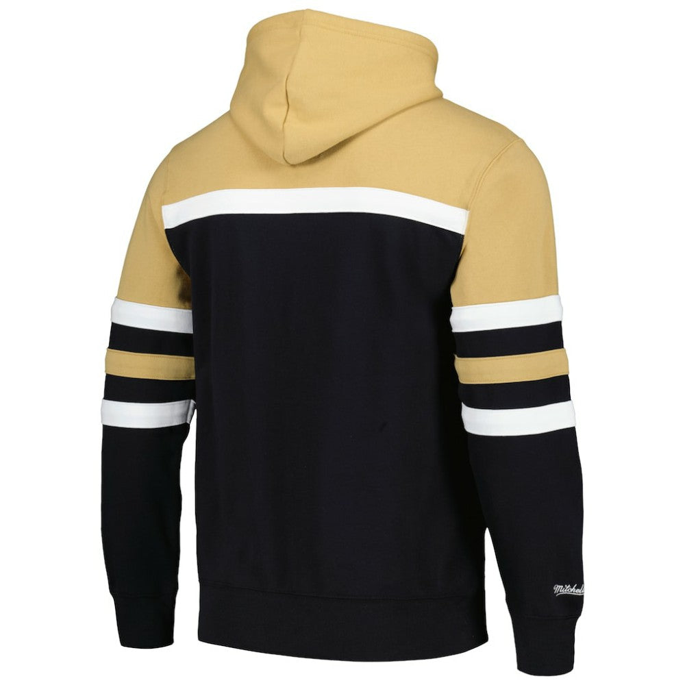 Vegas Golden Knights Mitchell & Ness Head Coach Pullover Hoodie - Black/Gold - NHL