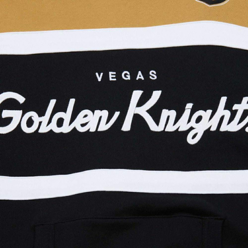 Vegas Golden Knights Mitchell & Ness Head Coach Pullover Hoodie - Black/Gold - NHL