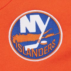 New York Islanders Mitchell & Ness Head Coach Pullover Hoodie - White/Orange - NHL