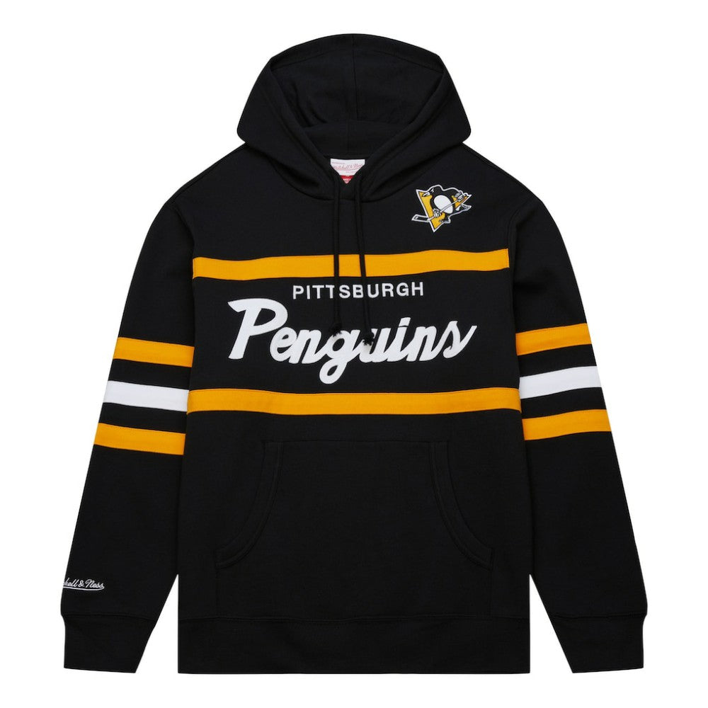Pittsburgh Penguins Mitchell & Ness Head Coach Pullover Hoodie - Black - NHL