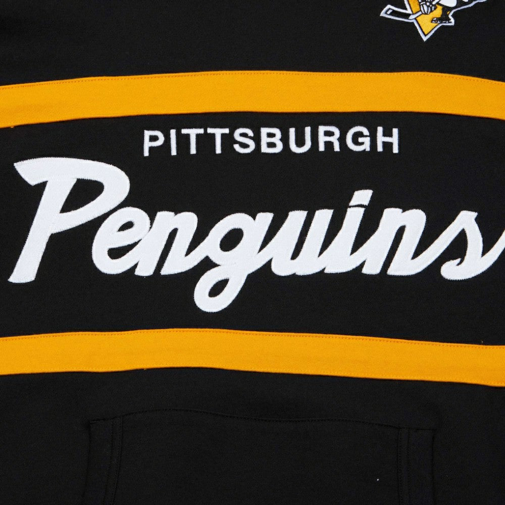 Pittsburgh Penguins Mitchell & Ness Head Coach Pullover Hoodie - Black - NHL