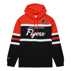 Philadelphia Flyers Mitchell & Ness Head Coach Pullover Hoodie - Black/Orange - NHL
