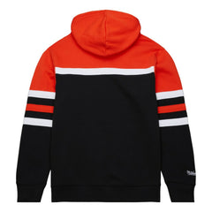 Philadelphia Flyers Mitchell & Ness Head Coach Pullover Hoodie - Black/Orange - NHL