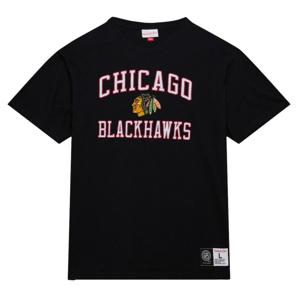 Chicago Blackhawks Mitchell & Ness Legendary Slub T-Shirt - Black - NHL