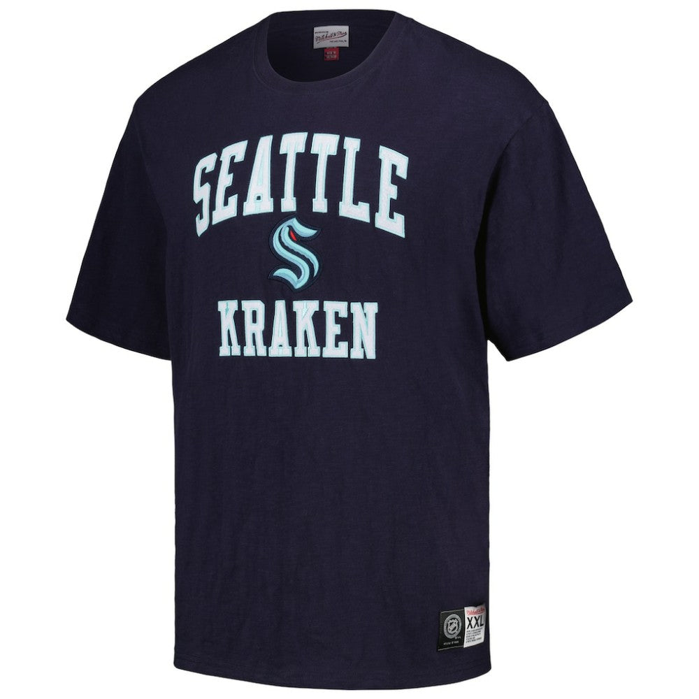 Seattle Kraken Mitchell & Ness Legendary Slub T-Shirt - Deep Sea Blue - NHL