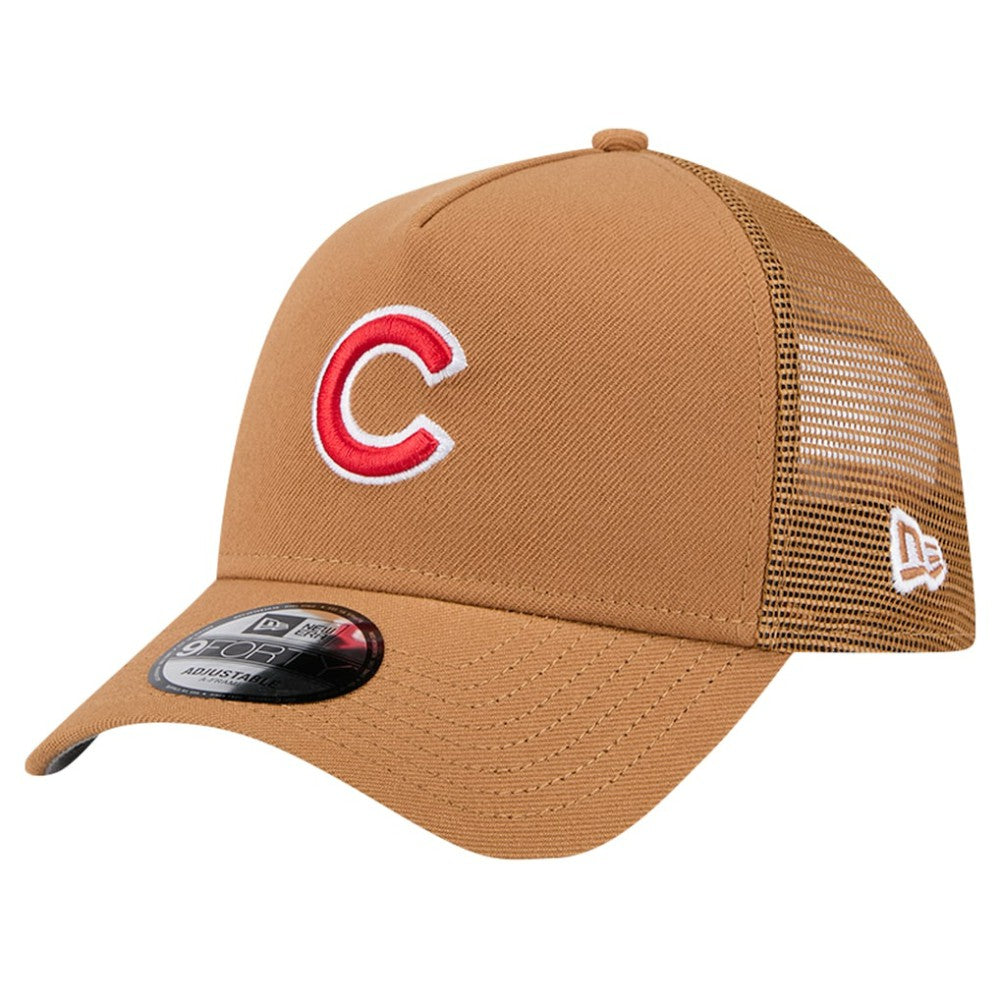 Chicago Cubs New Era A-Frame Trucker 9FORTY Adjustable Hat - MLB
