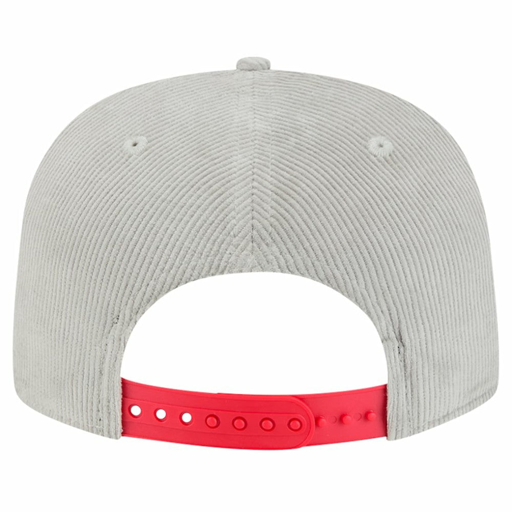 New Era Chicago Cubs Gray Corduroy Golfer Snapback Hat Hats - MLB