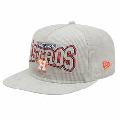 New Era Houston Astros Gray Corduroy Golfer Snapback Hat Hats - MLB