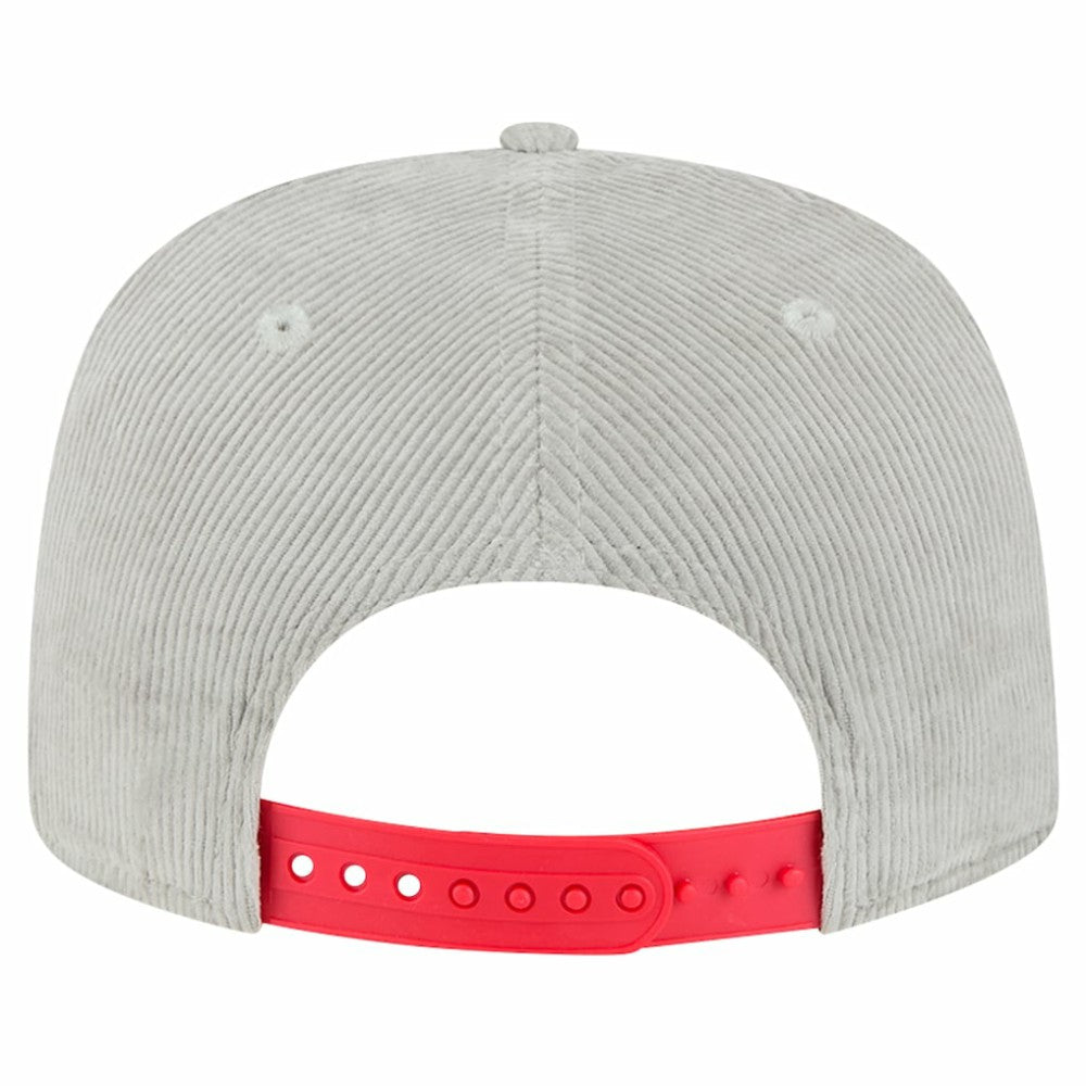 New Era Boston Red Sox Gray Corduroy Golfer Snapback Hat Hats - MLB