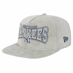 New Era New York Yankees Gray Corduroy Golfer Snapback Hat Hats - MLB