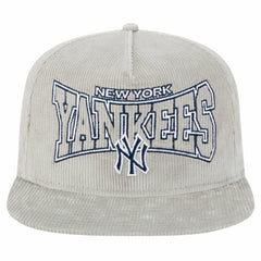 New Era New York Yankees Gray Corduroy Golfer Snapback Hat Hats - MLB