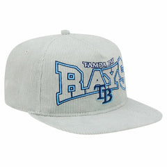 New Era Tampa Bay Rays Gray Corduroy Golfer Snapback Hat Hats - MLB