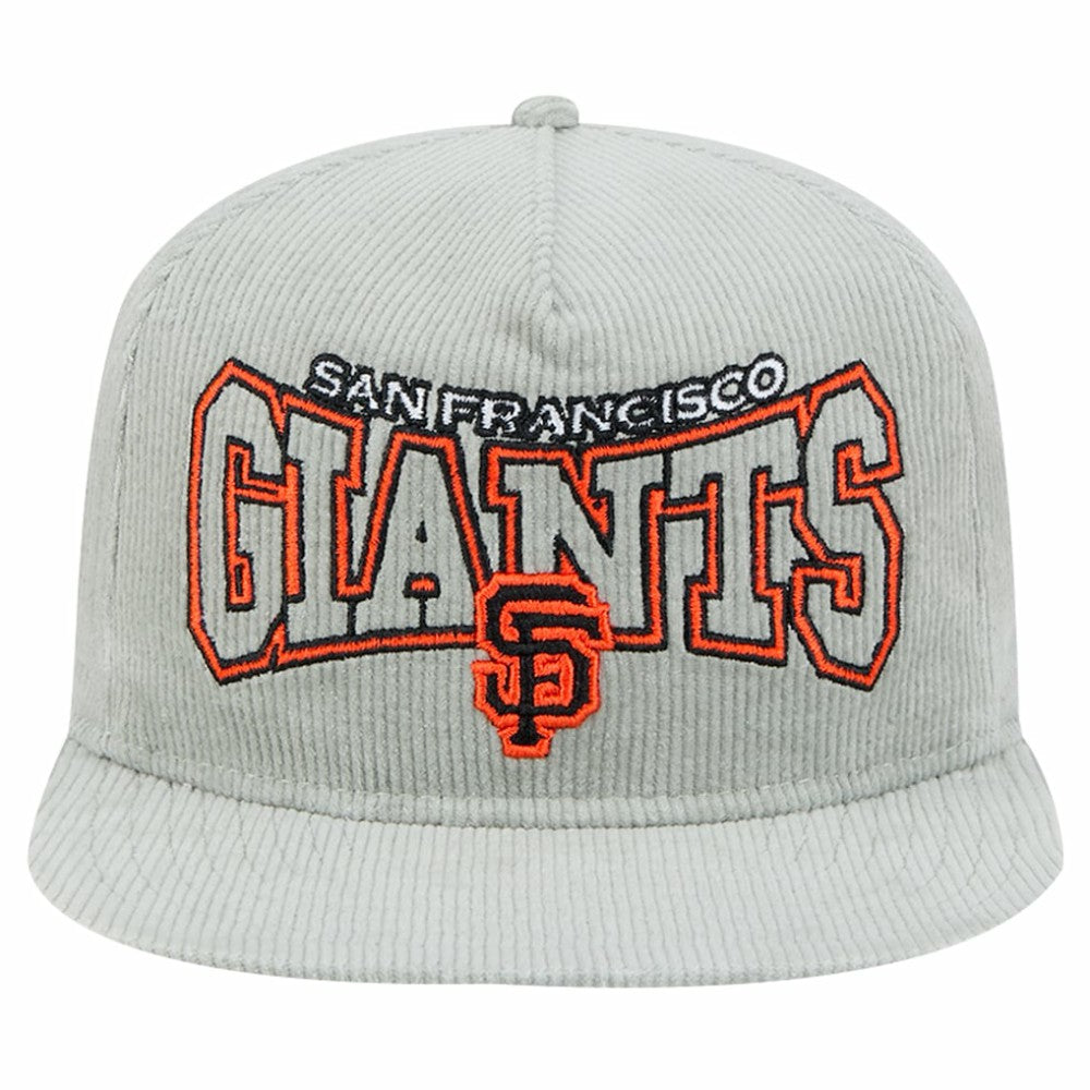 New Era San Francisco Giants Gray Corduroy Golfer Snapback Hat Hats - MLB
