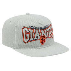 New Era San Francisco Giants Gray Corduroy Golfer Snapback Hat Hats - MLB