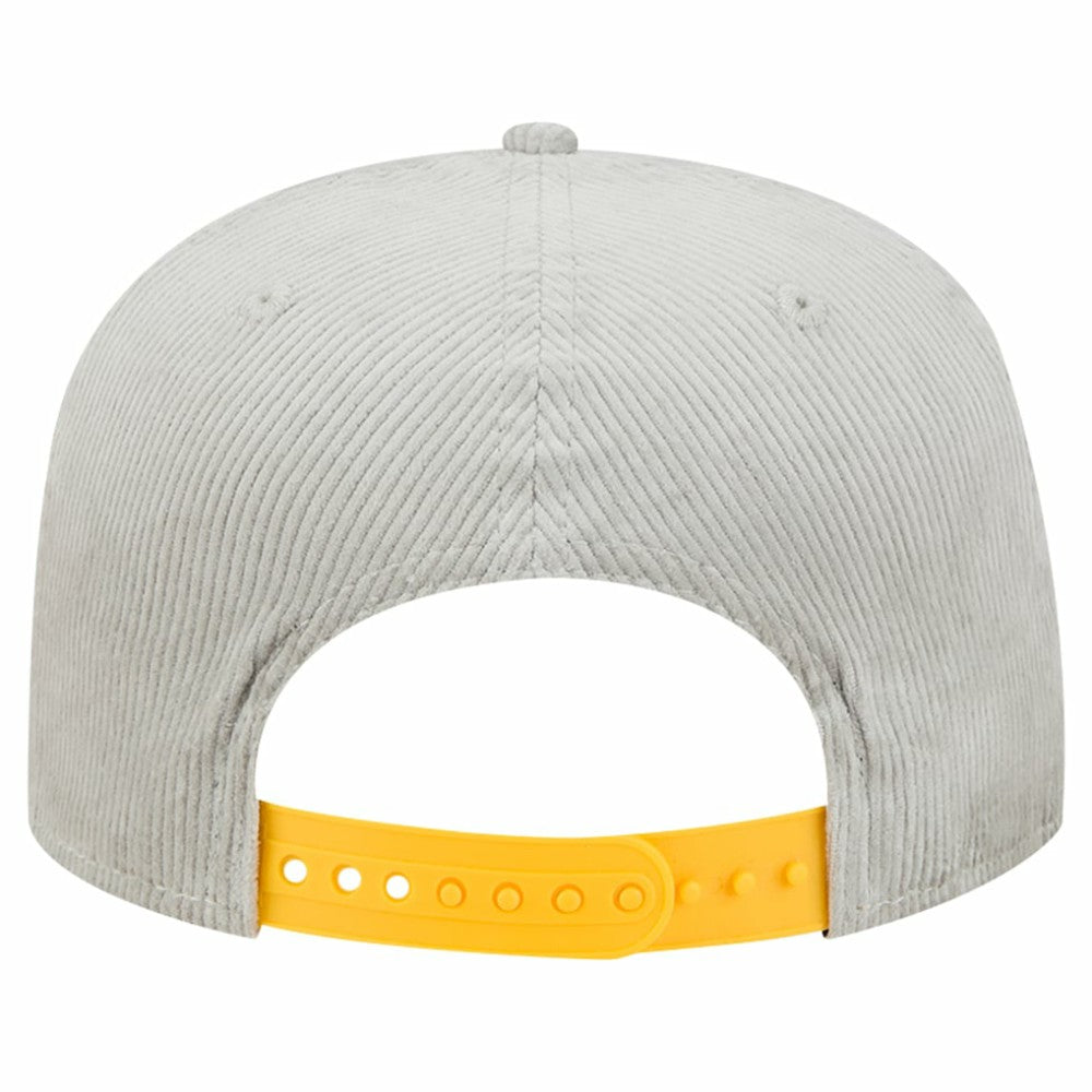 New Era Pittsburgh Pirates Gray Corduroy Golfer Snapback Hat Hats - MLB