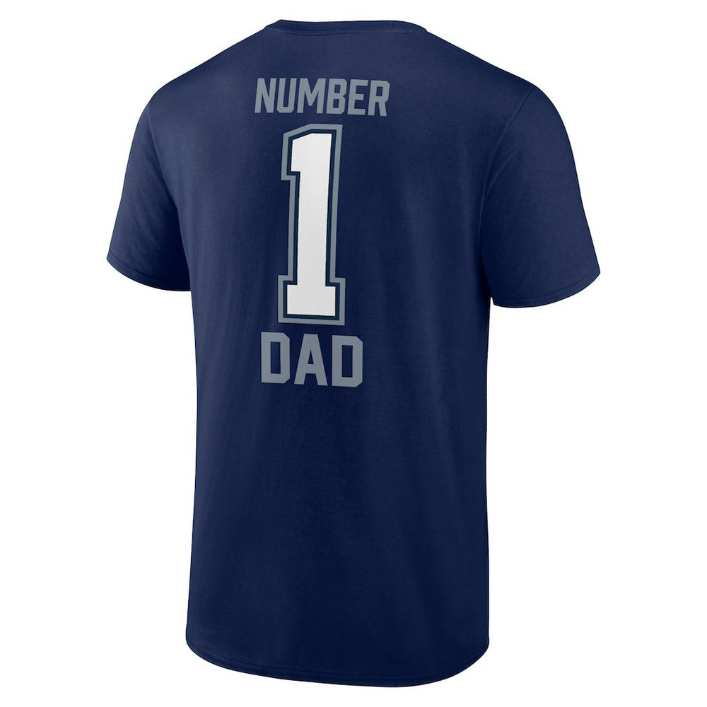 Dallas Cowboys #1 Dad T-Shirt Navy | Fanatics