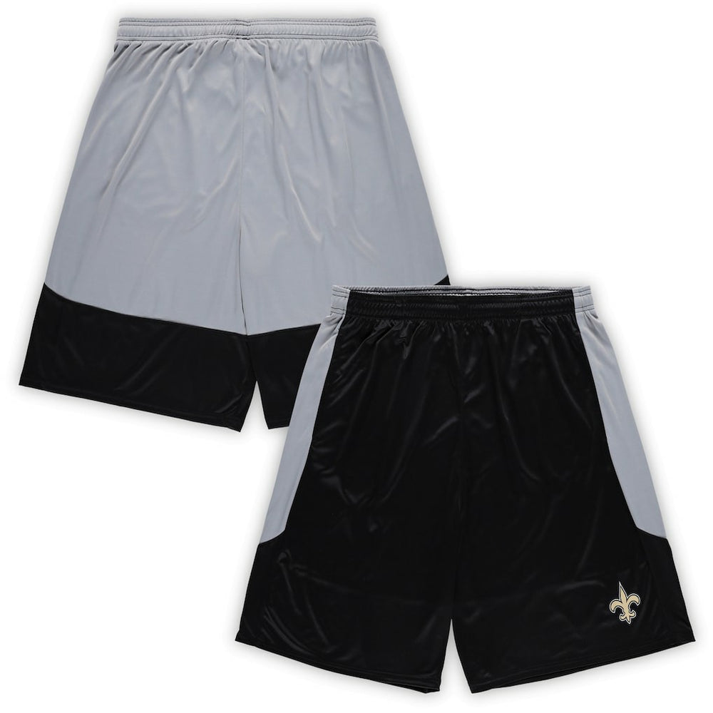 New Orleans Saints Big & Tall Team Logo Shorts Black | Fanatics