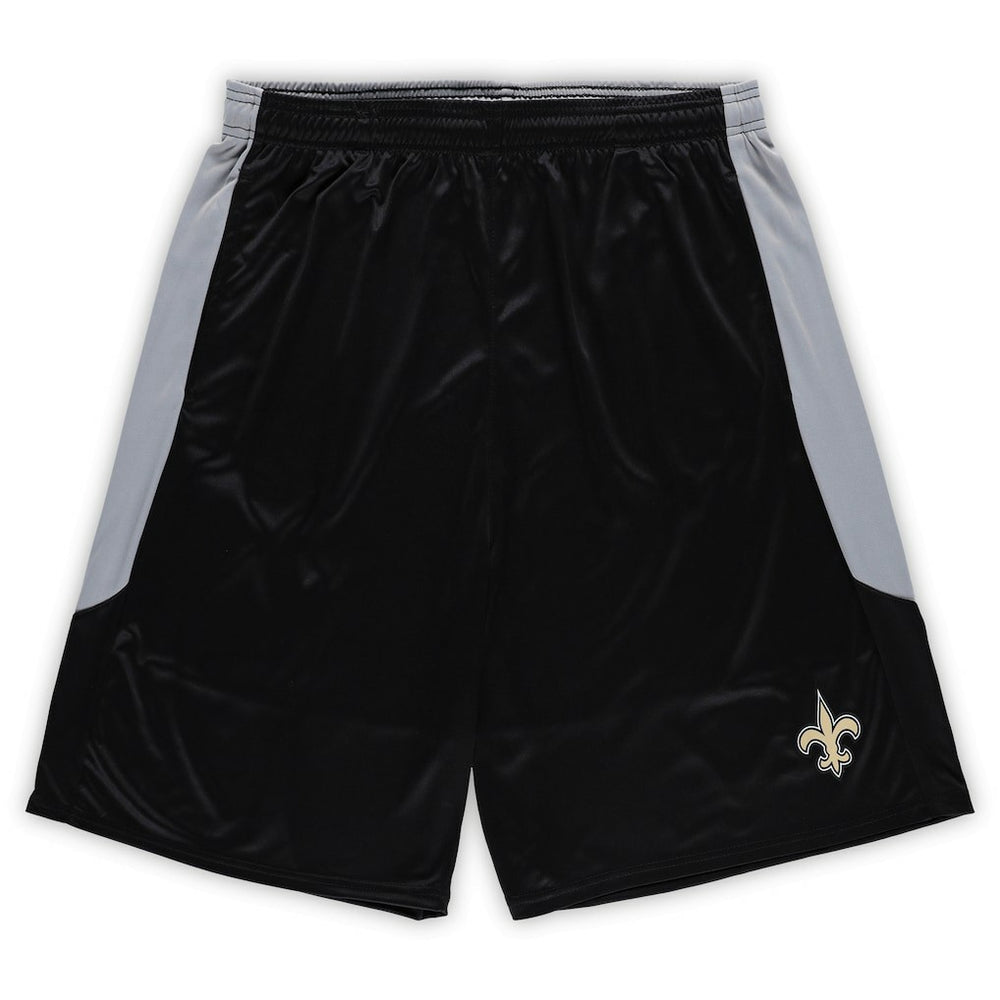 New Orleans Saints Big & Tall Team Logo Shorts Black | Fanatics