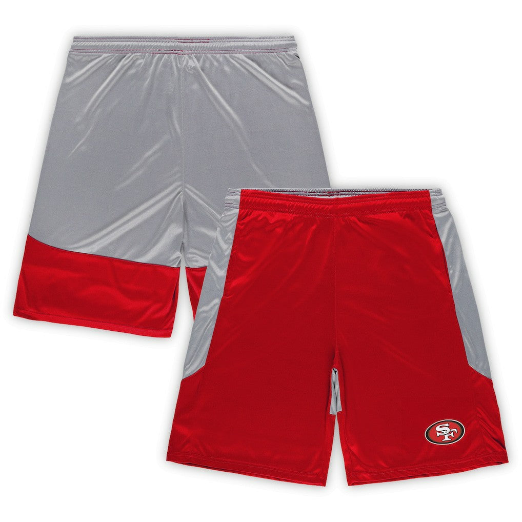 San Francisco 49ers Big & Tall Team Logo Shorts Scarlet | Fanatics