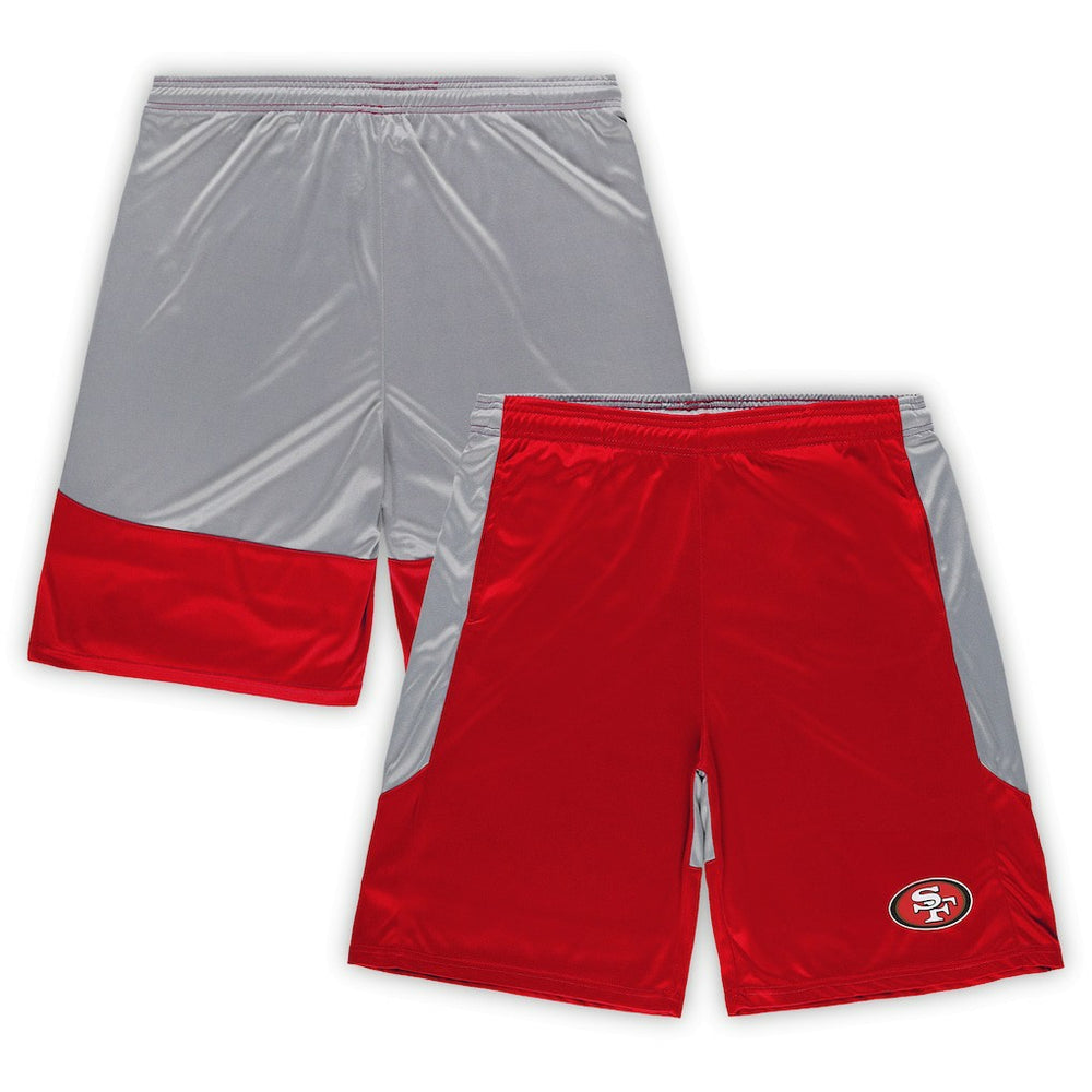San Francisco 49ers Big & Tall Team Logo Shorts Scarlet | Fanatics