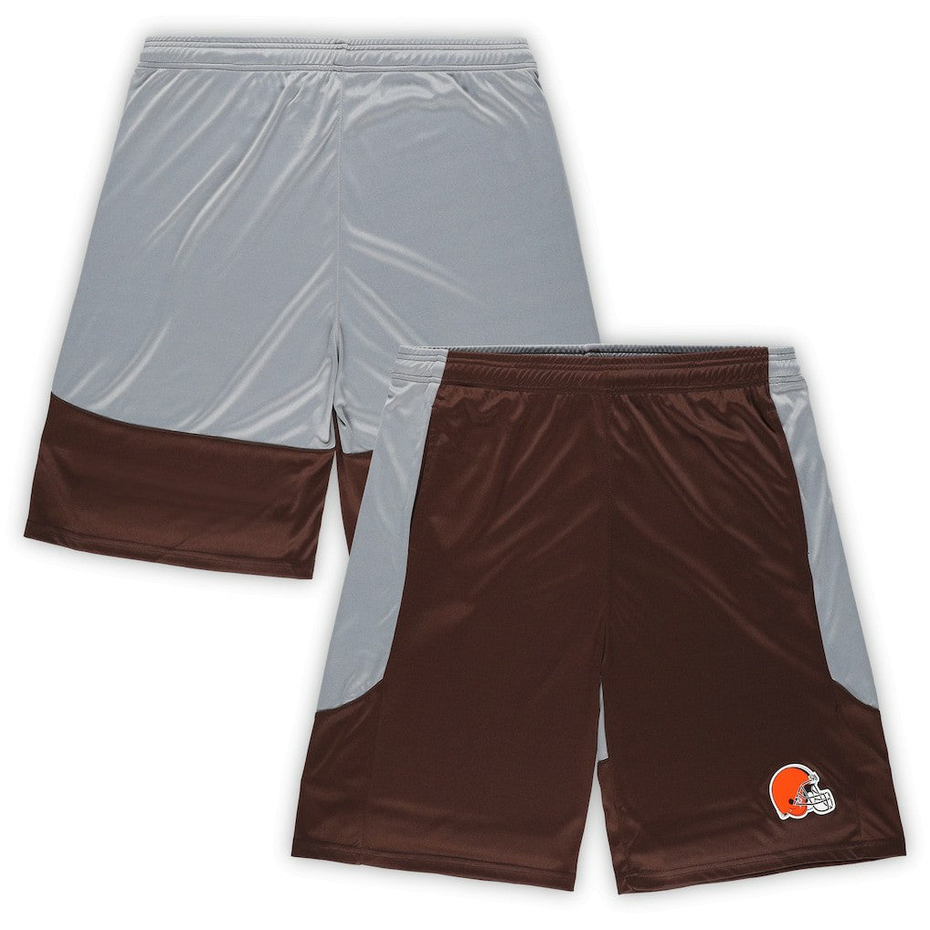 Cleveland Browns Big & Tall Team Logo Shorts Brown | Fanatics