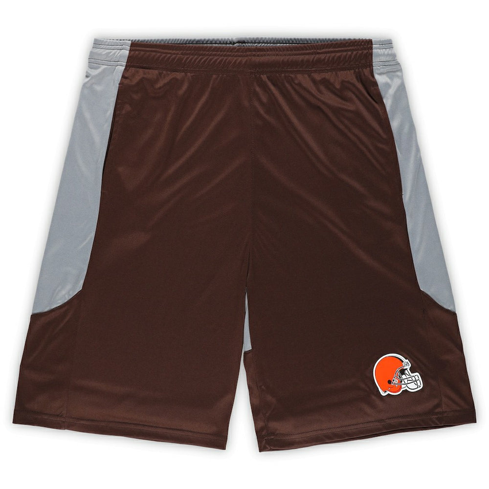 Cleveland Browns Big & Tall Team Logo Shorts Brown | Fanatics