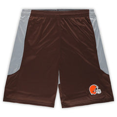 Cleveland Browns Big & Tall Team Logo Shorts Brown | Fanatics